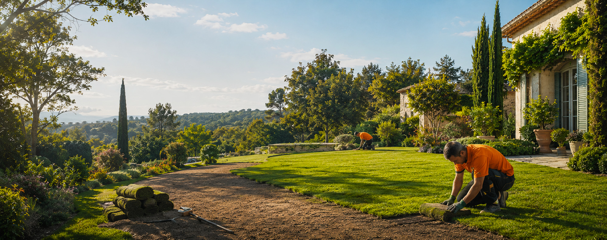 Création de pelouse Baum Paysage